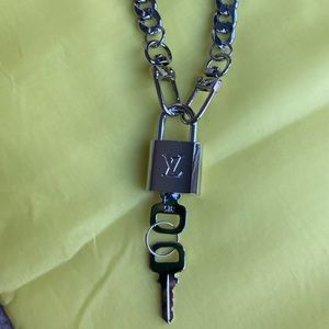 #315 BRAND NEW and Gorgeous Louis Vuitton Silver Lock and Key #315